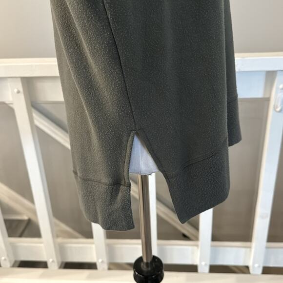 Athleta Coaster Luxe Pullover Sweatshirt Oversized Size XS Color: Olive Green - Picture 8 of 11